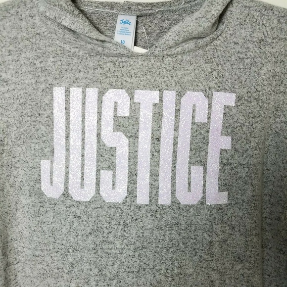 Justice Girls Hoodie Shirt Football Bling 10 - Picture 2 of 6